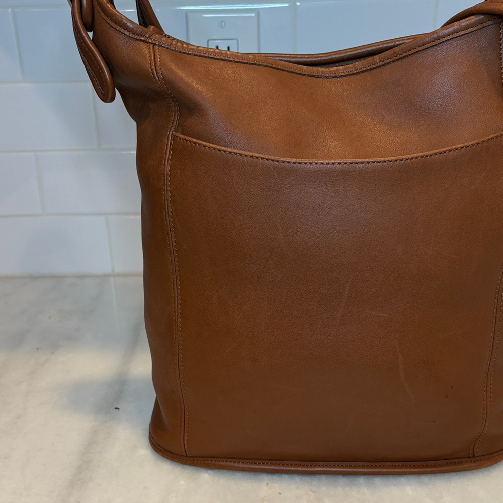 Coach Brown Leather Hobo Bag Vintage - Picture 2 of 16